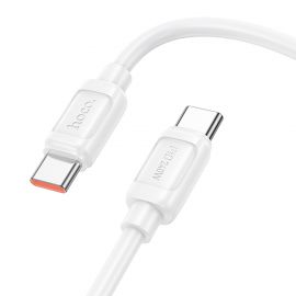 Кабель USB-C Type-C Hoco X115 (5A/240W/1 метр) <белый>