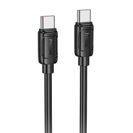 Кабель USB-C Type-C Hoco X115 (5A/240W/1 метр) <черный>