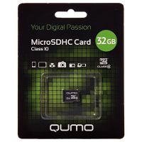 Карта памяти MicroSDHC 32 Gb CL10 Qumo ― Nsk.OnlineBazar.su