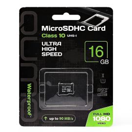 Карта памяти MicroSDHC 16 Gb CL10 (UHS-l) Qumo в блистере без адаптера