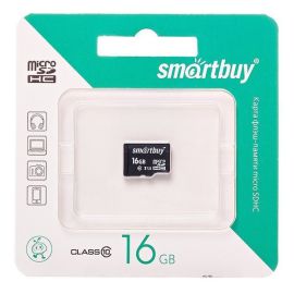 Карта памяти MicroSDHC 16 Gb CL10 Smart Buy в блистере