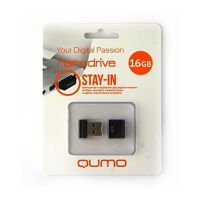 Карта памяти USB 16 Gb Qumo Nano в блистере <черный> ― Nsk.OnlineBazar.su