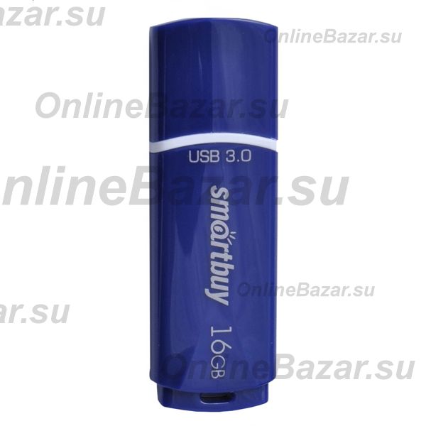 Карта памяти USB 3.0 16 Gb Smart Buy Crown <синий> ― Nsk.OnlineBazar.su