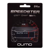 Карта памяти USB 3.0 64 Gb Qumo Speedster <черный> ― Nsk.OnlineBazar.su