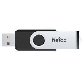 Карта памяти USB 64 Gb Netac U505 <черно-серебристый>