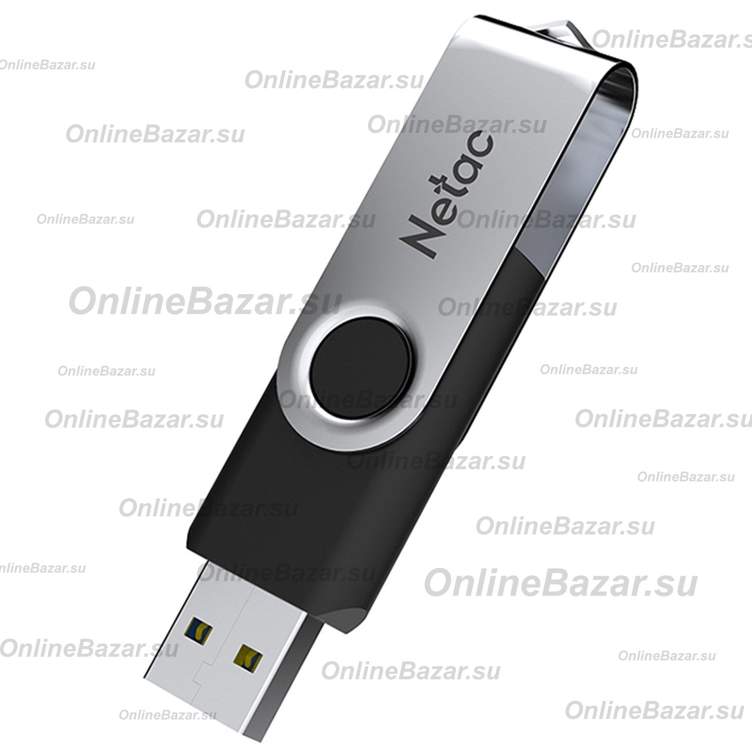 Карта памяти USB 64 Gb Netac U505 <черно-серебристый> ― Nsk.OnlineBazar.su