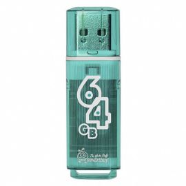Карта памяти USB 64 Gb Smart Buy Glossy в блистере <зеленый>