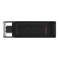 Карта памяти USB-С 3.2 128 Gb Kingston DataTraveler 70 в блистере <черный> ― Nsk.OnlineBazar.su