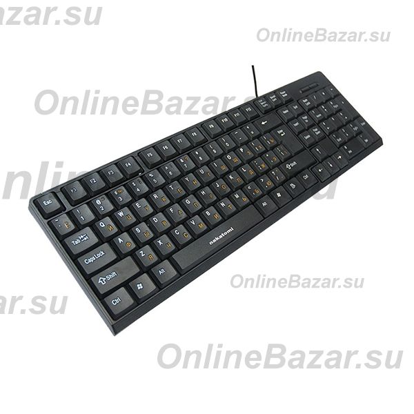 Клавиатура проводная Nakatomi Navigator KN-03U (USB) <черный> ― Nsk.OnlineBazar.su