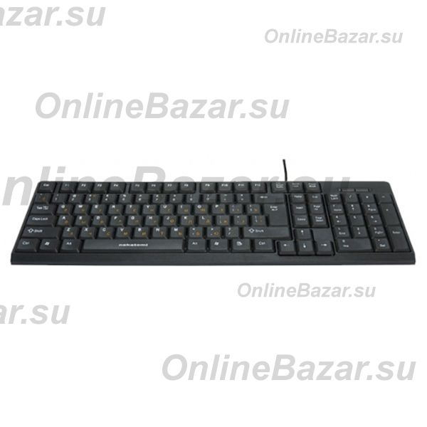Клавиатура проводная Nakatomi Navigator KN-03U (USB) <черный> ― Nsk.OnlineBazar.su