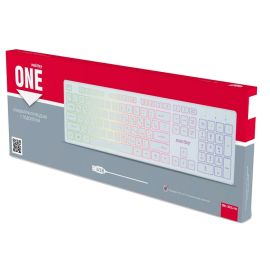 Клавиатура Smart Buy SBK-305U-W USB ONE с подсветкой <белый>