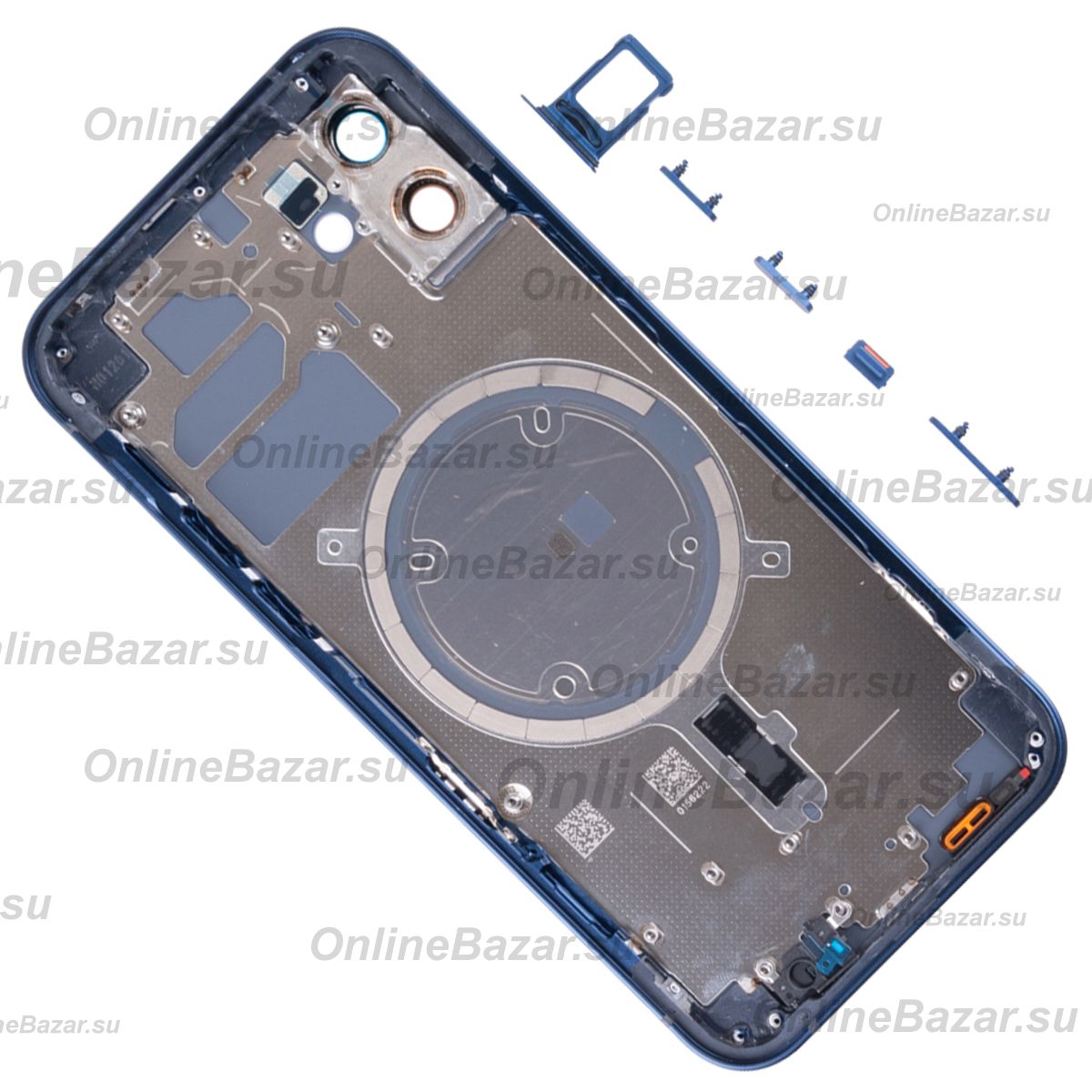 Корпус для Apple iPhone 12 (1 Sim) <синий> (оригинал) ― Nsk.OnlineBazar.su