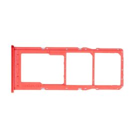 Лоток Sim-карты для Samsung SM-A105F (Galaxy A10) и карты памяти <красный>