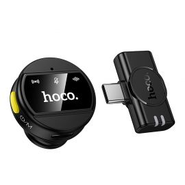 Микрофон петличный Hoco L21 (USB-C) <черный>