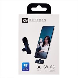 Микрофон петличный JBH K9 (Lightning) <черный>