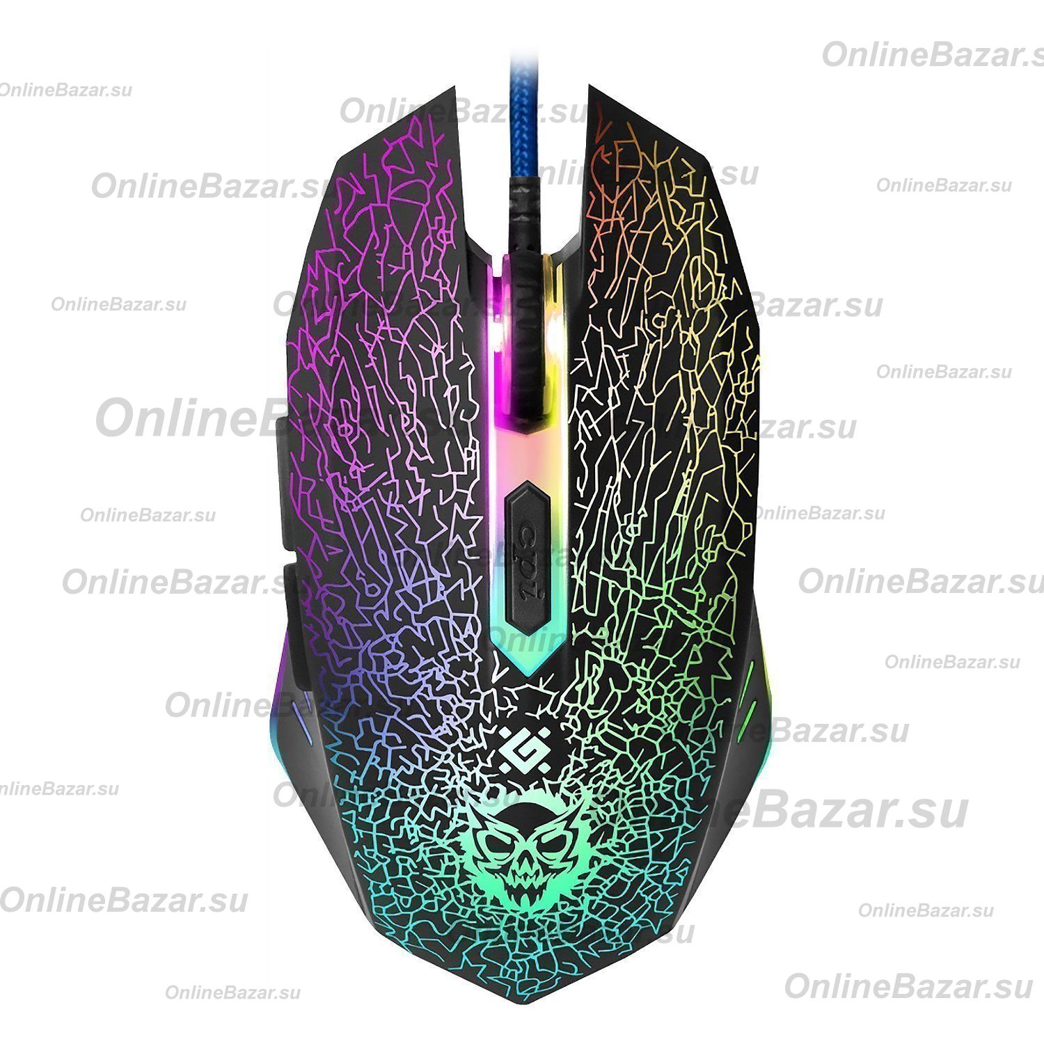 Мышь оптическая Defender Shock GM-110L (игровая) <черный> ― Nsk.OnlineBazar.su