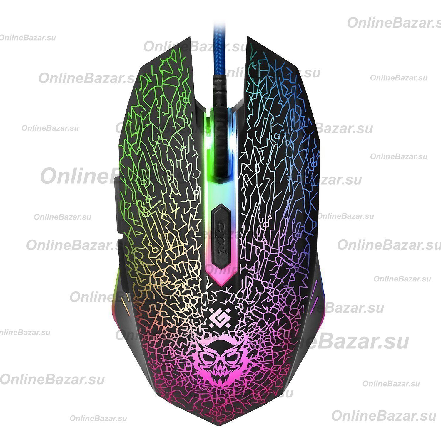 Мышь оптическая Defender Shock GM-110L (игровая) <черный> ― Nsk.OnlineBazar.su