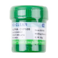 Паста паяльная Alpha CVP-520 (52 г, низкотемпературная 138°C, бессвинцовая) ― Nsk.OnlineBazar.su