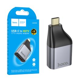 Переходник (адаптер) в порт USB-C на штекер HDTV Hoco UA33 <серый>