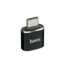 Переходник OTG (USB Host - Type-C) Hoco UA5 <черный>