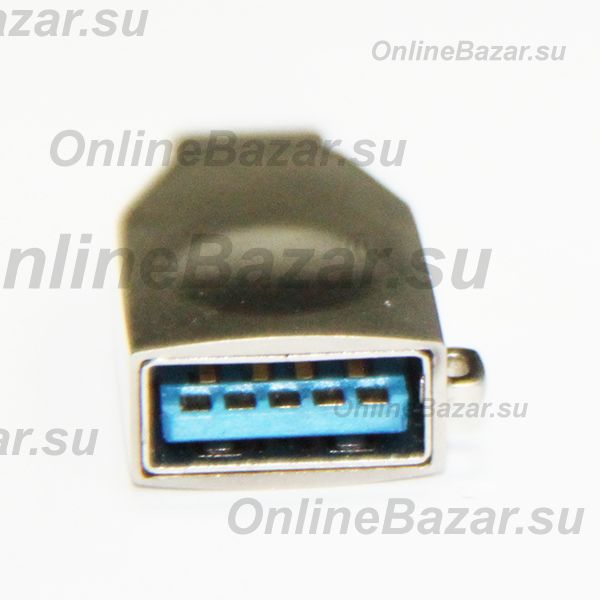 Переходник (адаптер) OTG (USB Host - Type-C) Hoco UA9 <серый> ― Nsk.OnlineBazar.su