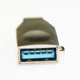 Переходник (адаптер) OTG (USB Host - Type-C) Hoco UA9 <серый>