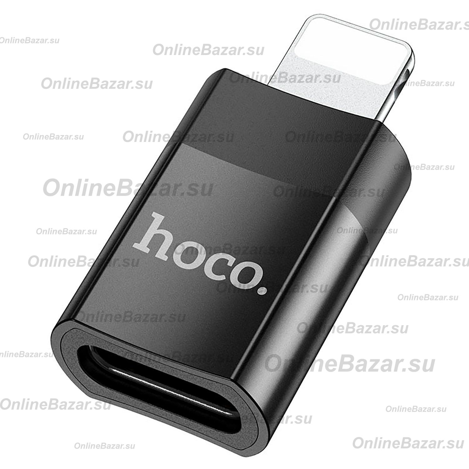 Переходник (адаптер) OTG (Type-C - Lightning) Hoco UA17 <черный> ― Nsk.OnlineBazar.su