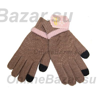 Перчатки для ёмкостных тачскринов (размер S) №18 <коричневый> ― Nsk.OnlineBazar.su
