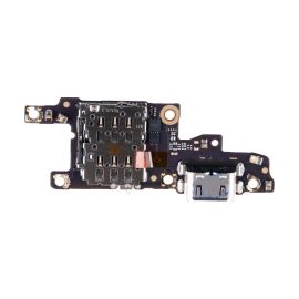 Плата нижняя для Huawei MIA-LX9 на системный разъем, разъем Sim-карты и микрофон (оригинал)