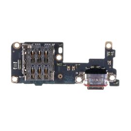 Плата нижняя для Realme RMX5061 на системный разъем, разъем Sim-карты и микрофон (оригинал)