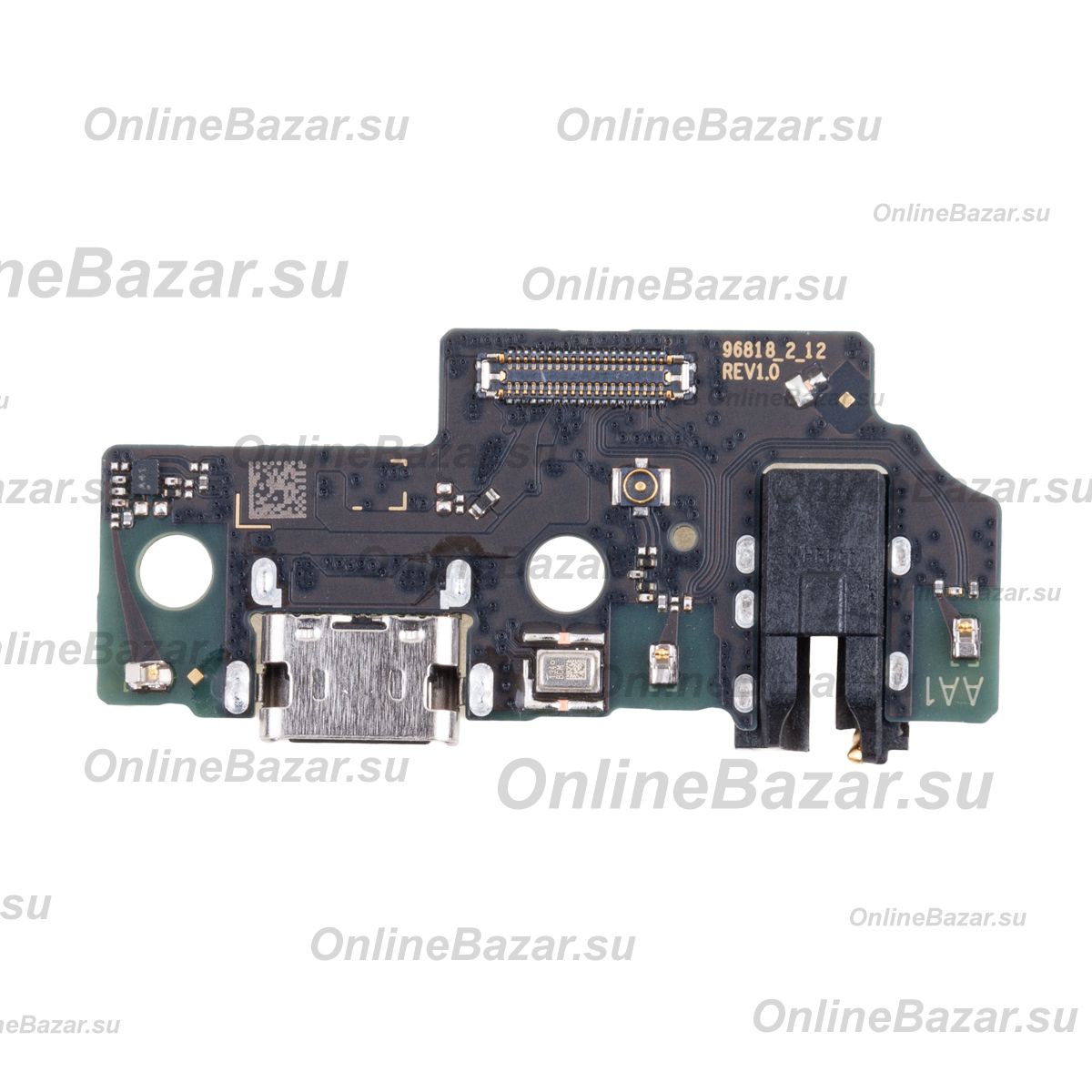 Плата нижняя для Samsung SM-A055F (Galaxy A05) на системный разъем, разъем гарнитуры и микрофон (оригинал) ― Nsk.OnlineBazar.su