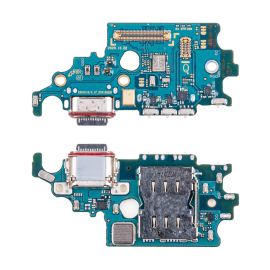 Плата нижняя для Samsung SM-G9910 (Galaxy S21) (Гонконгский рынок!!!) на системный разъем, разъем Sim-карты и микрофон (оригинал OEM)