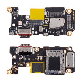 Плата нижняя для Xiaomi 23013PC75G на системный разъем, разъем Sim-карты и микрофон (оригинал)