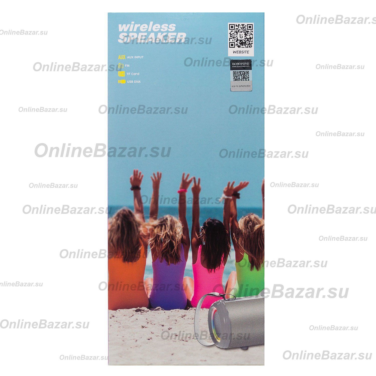 Колонка Borofone BR13 (Bluetooth/1 x 5 Вт/1200 mAh) <серый> ― Nsk.OnlineBazar.su