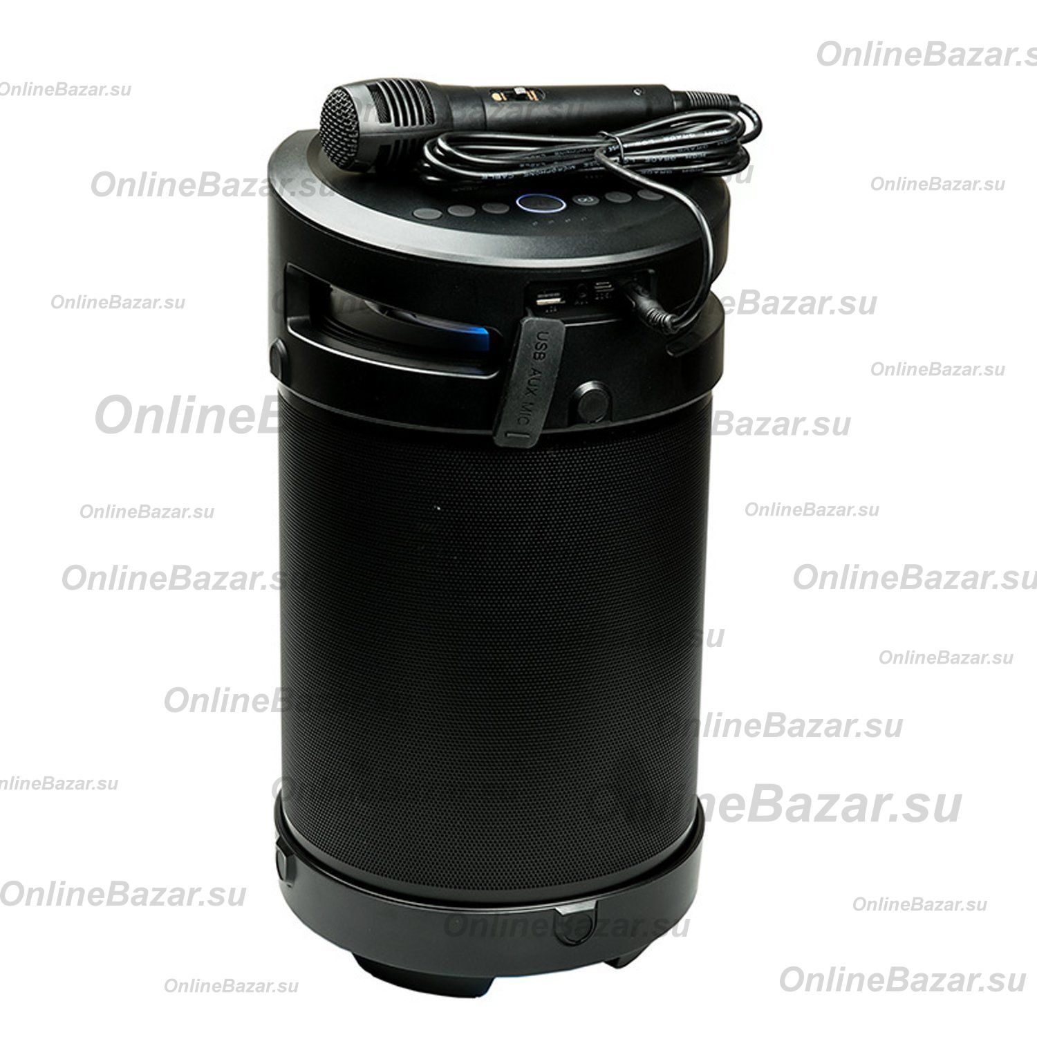 Колонка Dialog Progressive AP-1030 (Bluetooth/MicroUSB/USB/AUX/60 Вт/4400 mAh) <черный> ― Nsk.OnlineBazar.su