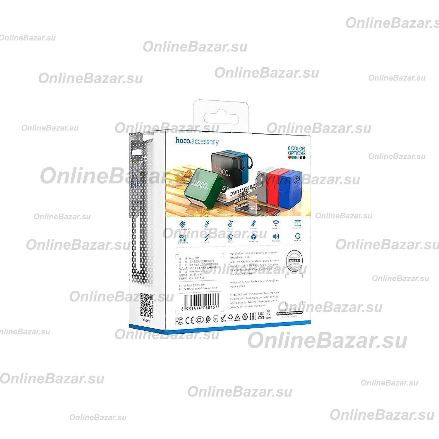 Колонка Hoco BS51 (Bluetooth/5 Вт/1200 mAh) <черный> ― Nsk.OnlineBazar.su