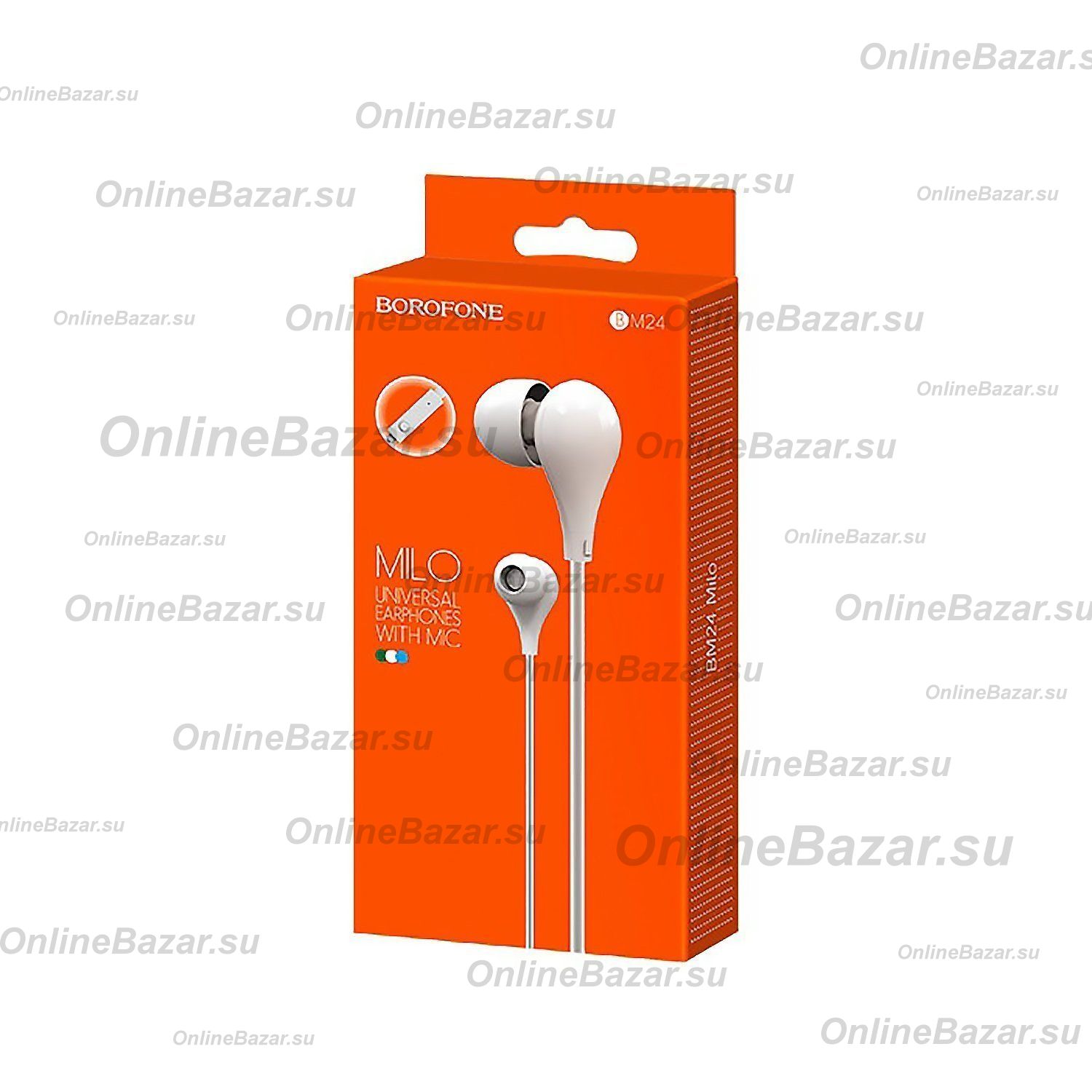 Гарнитура 3.5 Borofone BM24 Milo <белый> ― Nsk.OnlineBazar.su