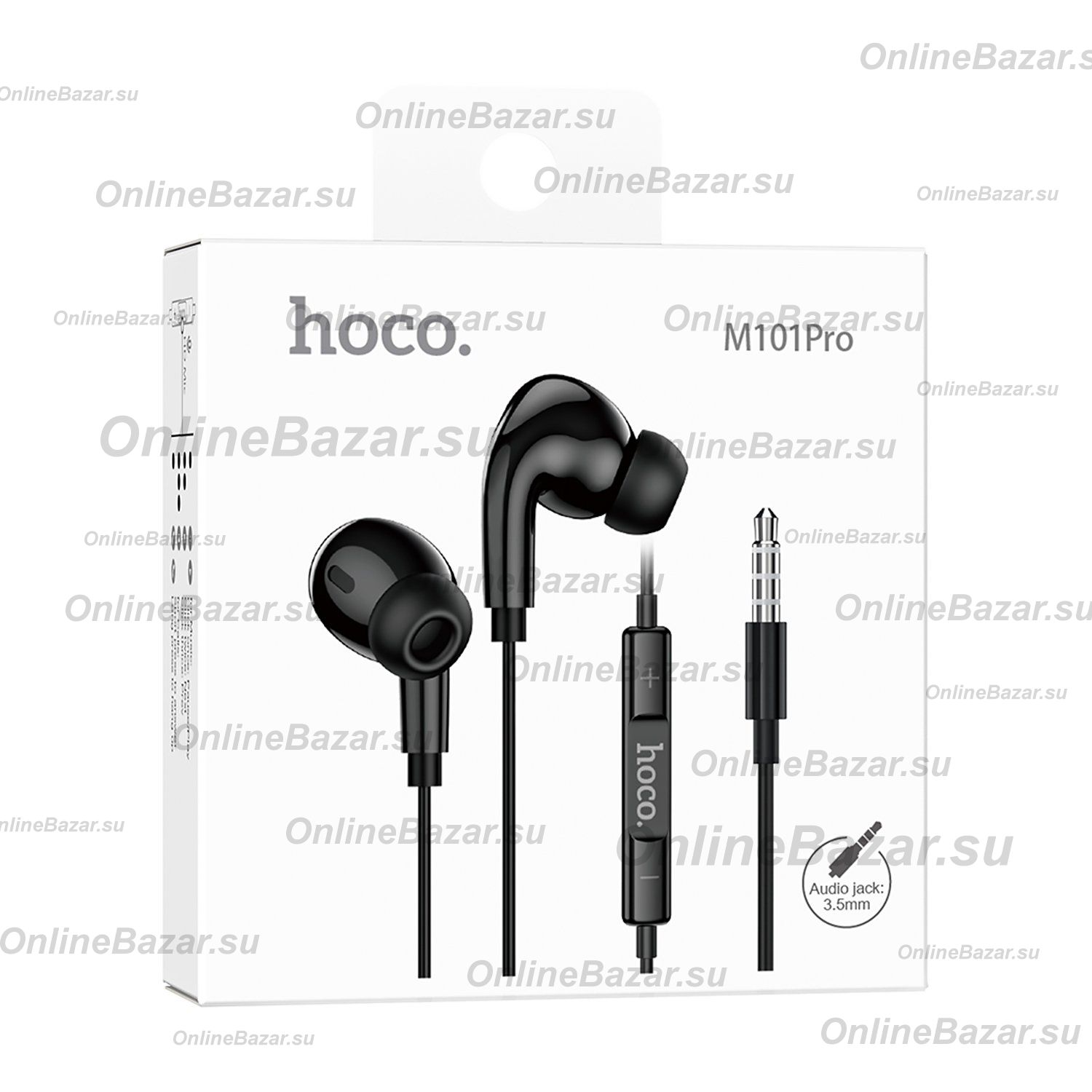 Гарнитура 3.5 Hoco M101 Pro <черный> ― Nsk.OnlineBazar.su