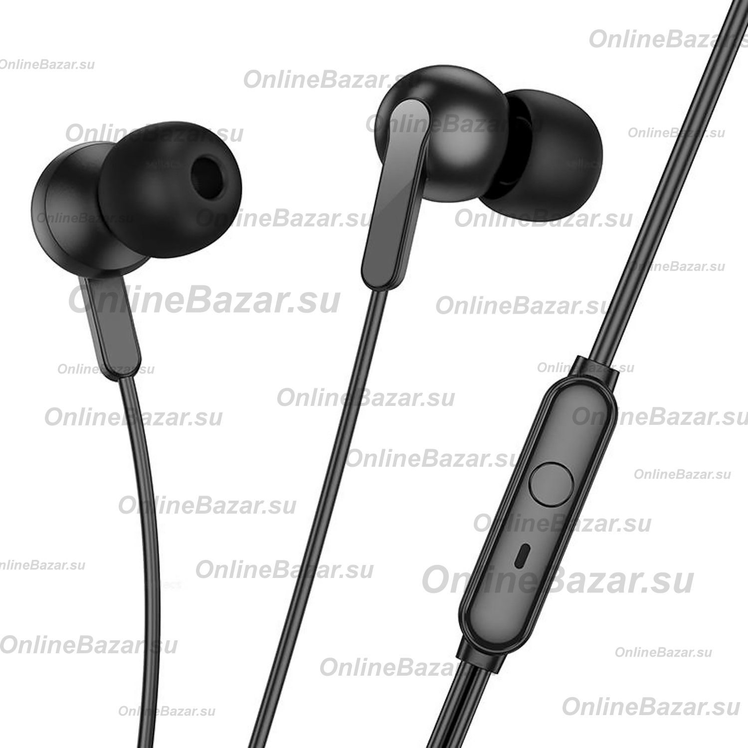 Гарнитура 3.5 Hoco M124 <черный> ― Nsk.OnlineBazar.su
