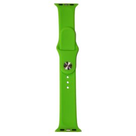 Ремешки для Apple Watch Series 7 (41 mm) Sport Band силиконовый (размер S) <салатовый>