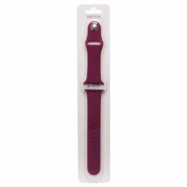 Ремешки для Apple Watch Series 3 (38 mm) Sport Band силиконовый (размер L) <баклажановый>