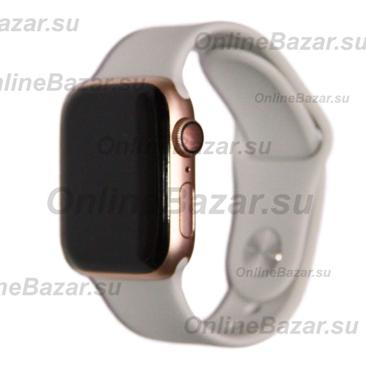 Ремешки для Apple Watch Series 6 (44 mm) Sport Band силиконовый (размер L) <светло-серый> ― Nsk.OnlineBazar.su