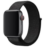 Ремешки для Apple Watch 38/40/41 mm спортивный на липучке <черный> ― Nsk.OnlineBazar.su