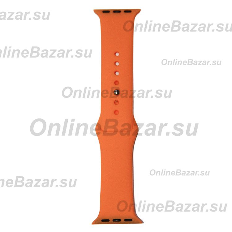 Ремешки для Apple Watch Series 1 (38 mm) Sport Band силиконовый (размер L) <свежая папайя> ― Nsk.OnlineBazar.su