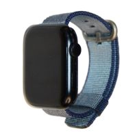 Ремешки для Apple Watch 42/44/45/49 mm плетеный нейлон <синий> ― Nsk.OnlineBazar.su