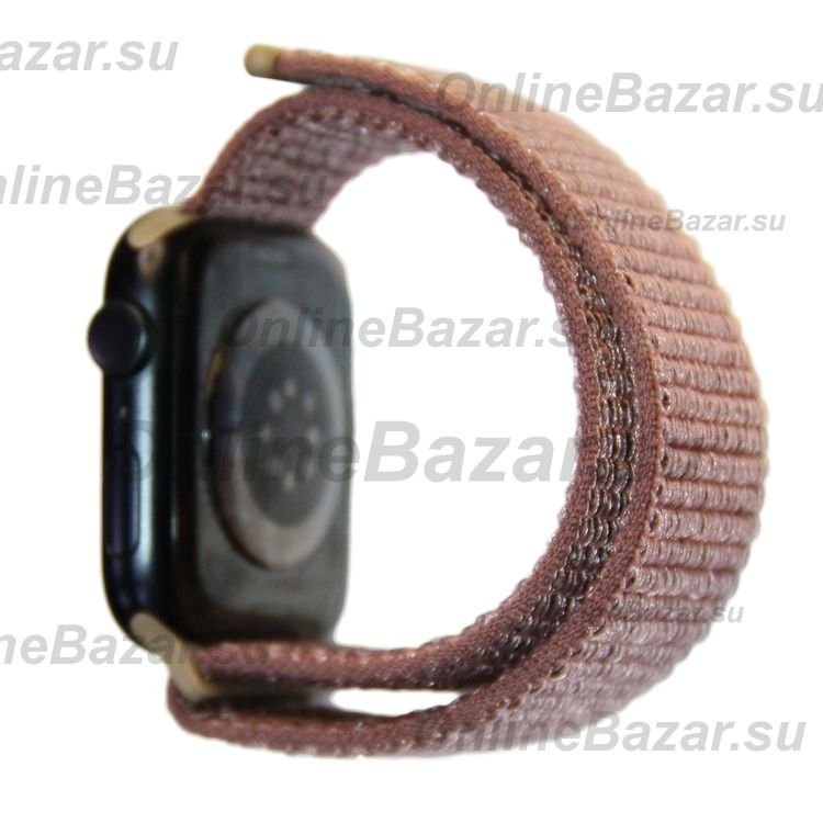 Ремешки для Apple Watch SE (44 mm) спортивный на липучке <пурпурный> ― Nsk.OnlineBazar.su