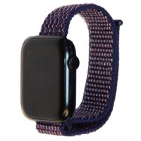 Ремешки для Apple Watch SE (44 mm) спортивный на липучке <темно-фиолетовый> ― Nsk.OnlineBazar.su