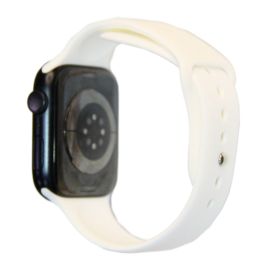 Ремешки для Apple Watch Series 3 (42 mm) Sport Band силиконовый (размер L) <белый>