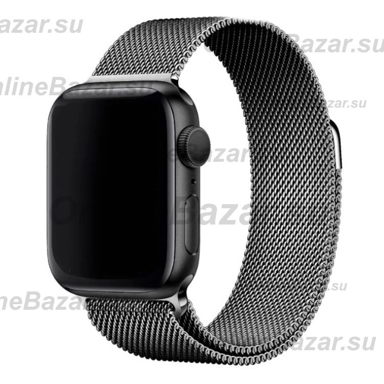 Ремешки для Apple Watch 38/40/41 mm металлический миланский <черный> ― Nsk.OnlineBazar.su