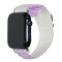 Ремешок для Apple Watch 38/40/41 mm Alpine Loop текстиль <бело-фиолетовый> ― Nsk.OnlineBazar.su